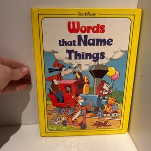 Vintage Walt Disney “words that name things” book